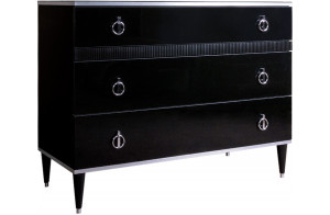 Комод для белья с планкой Rimini Solo РМКМ-3 (s) (черный) Комод для белья с планкой Rimini Solo РМКМ-3 (s) (черный)
